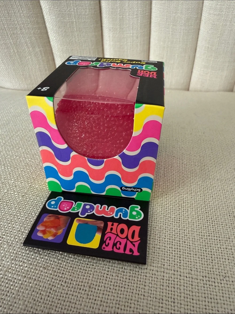 NEW* NeeDoh GUMDROP Schylling PINK squishy squish NIB Nee Doh